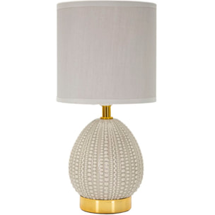 LAMPADA DA COMODINO FLAVI GRIGIA CM Ø 15X30,5