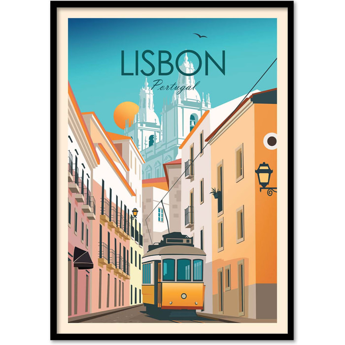 Affiche - Lisbon Portugal - Studio Inception