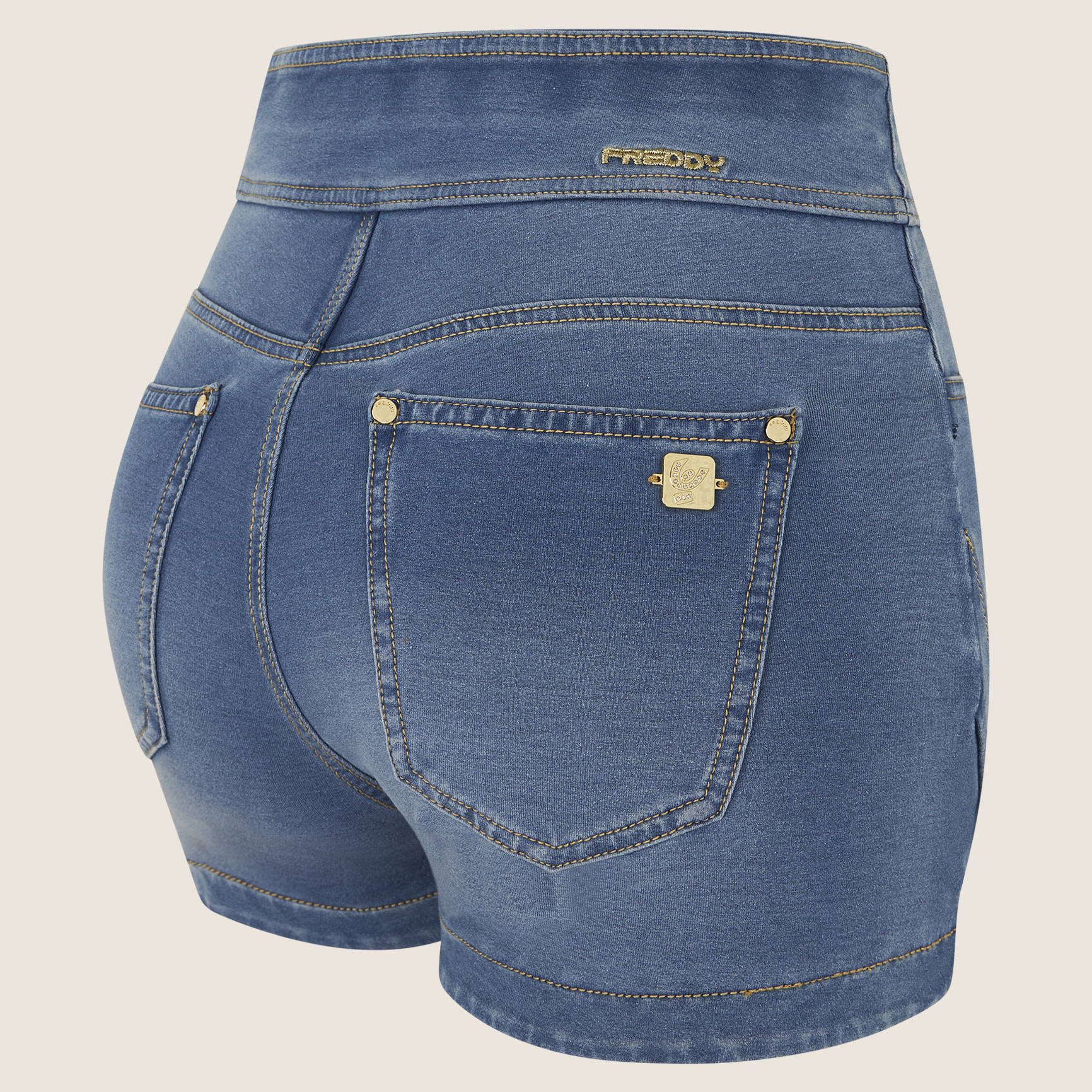 Jeggings N.O.W. skinny a vita alta super short