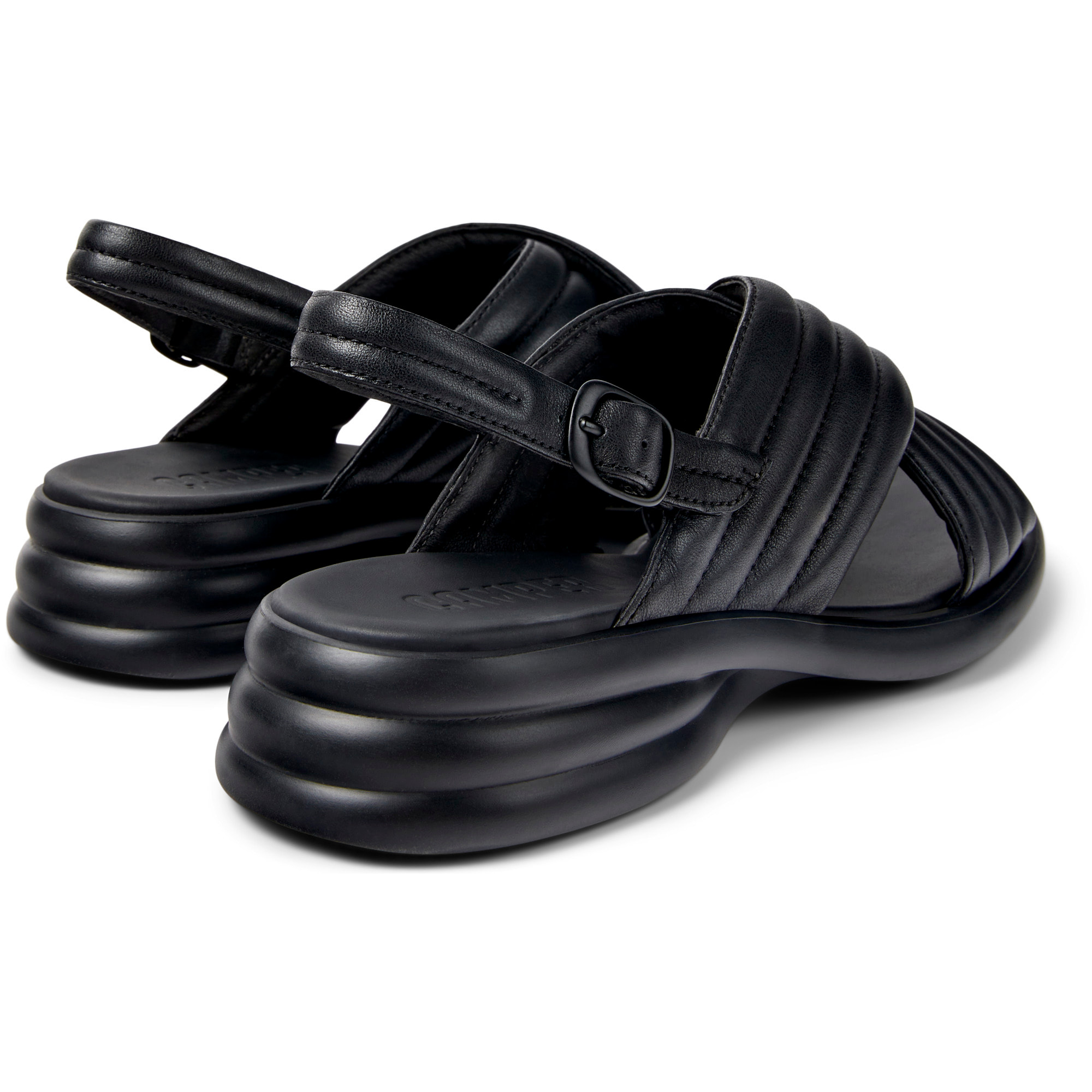 Sandalias - CAMPER Spiro - Negro - Cuero liso
