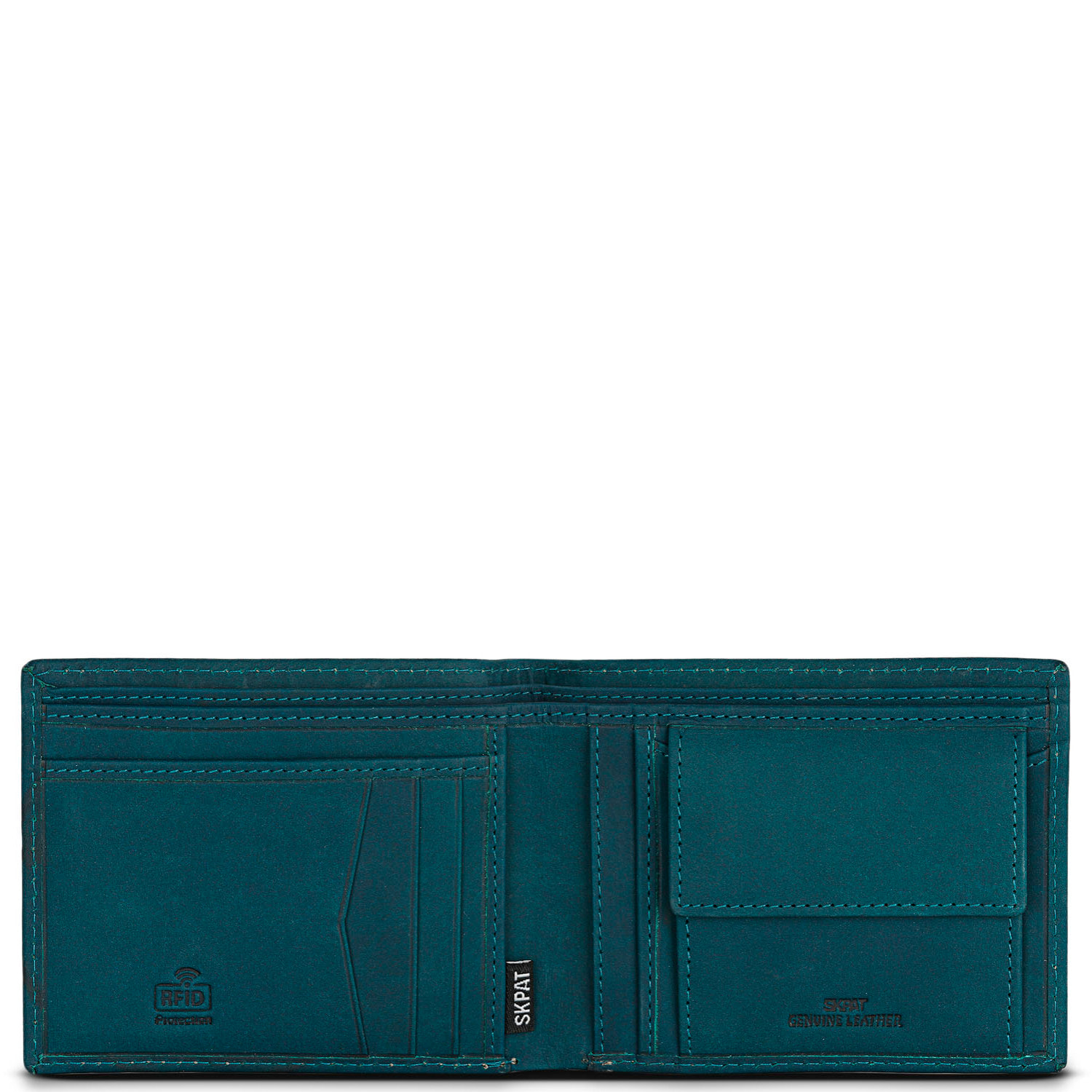 Cartera Hombre Piel Skpat Vintage Azul