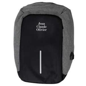 mochila antirrobo gris jean claude olivier