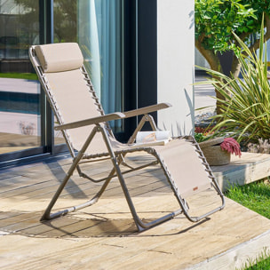 Fauteuil de jardin Silos noisette