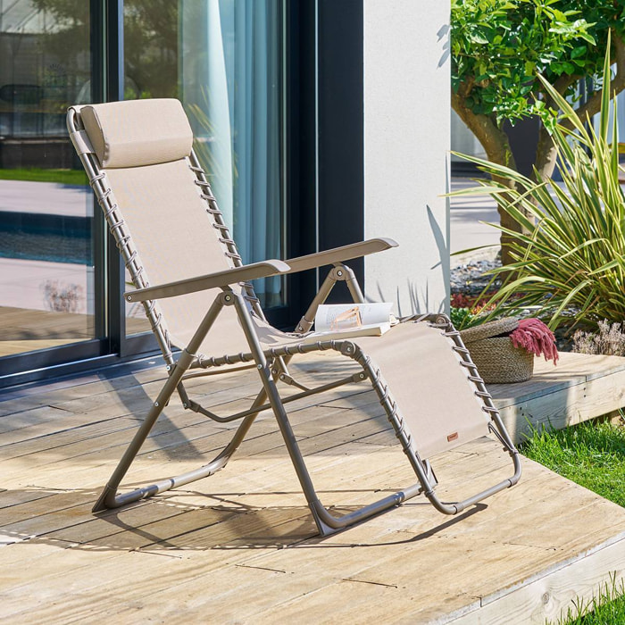 Fauteuil de jardin Silos noisette