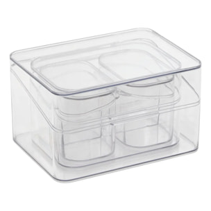 Organiseur de tiroir 4 pièces transparent