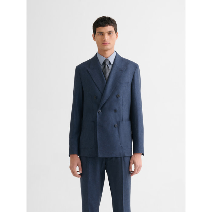 Bsuper Veste De Costume Slim En Laine