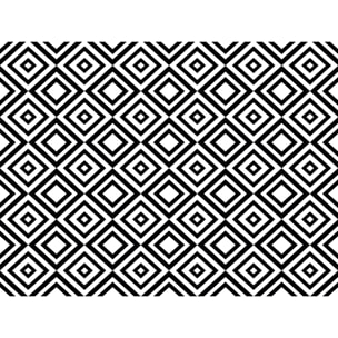 Alfombra de vinilo Axel 100x133 cm - PVC antideslizante, vinilica para cocina o salón, lavable, estilo geométrico