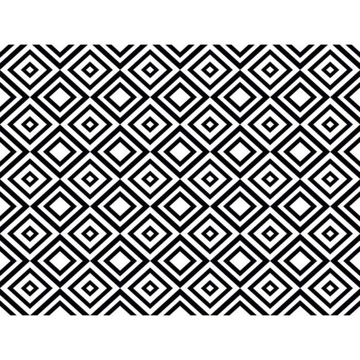 Alfombra de vinilo Axel 100x133 cm - PVC antideslizante, vinilica para cocina o salón, lavable, estilo geométrico