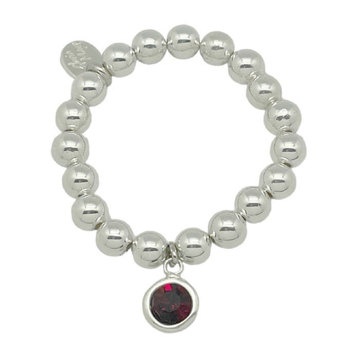 Pulsera eslastica cristal Sw rojo