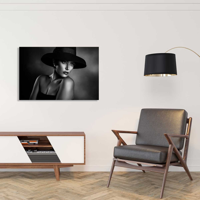 Tableau noir et blanc L'élégance Tableau alu Dibond