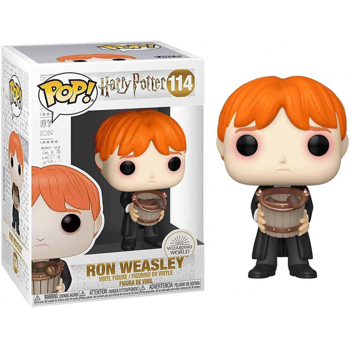 Harry Potter Funko POP Film Vinile Figura Ron Vomita Lumache nel Secchio 9cm