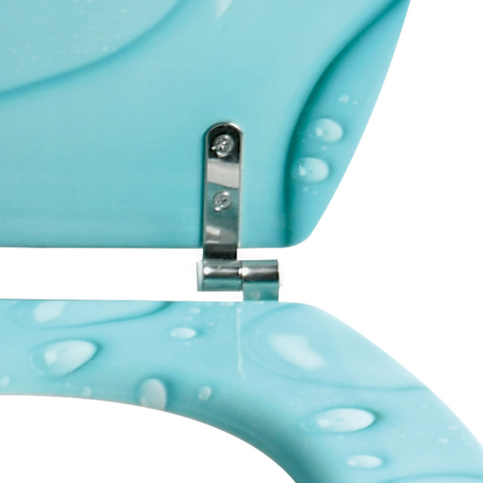 Abattant wc MDF MOANA Bleu - Charnières Inox MSV
