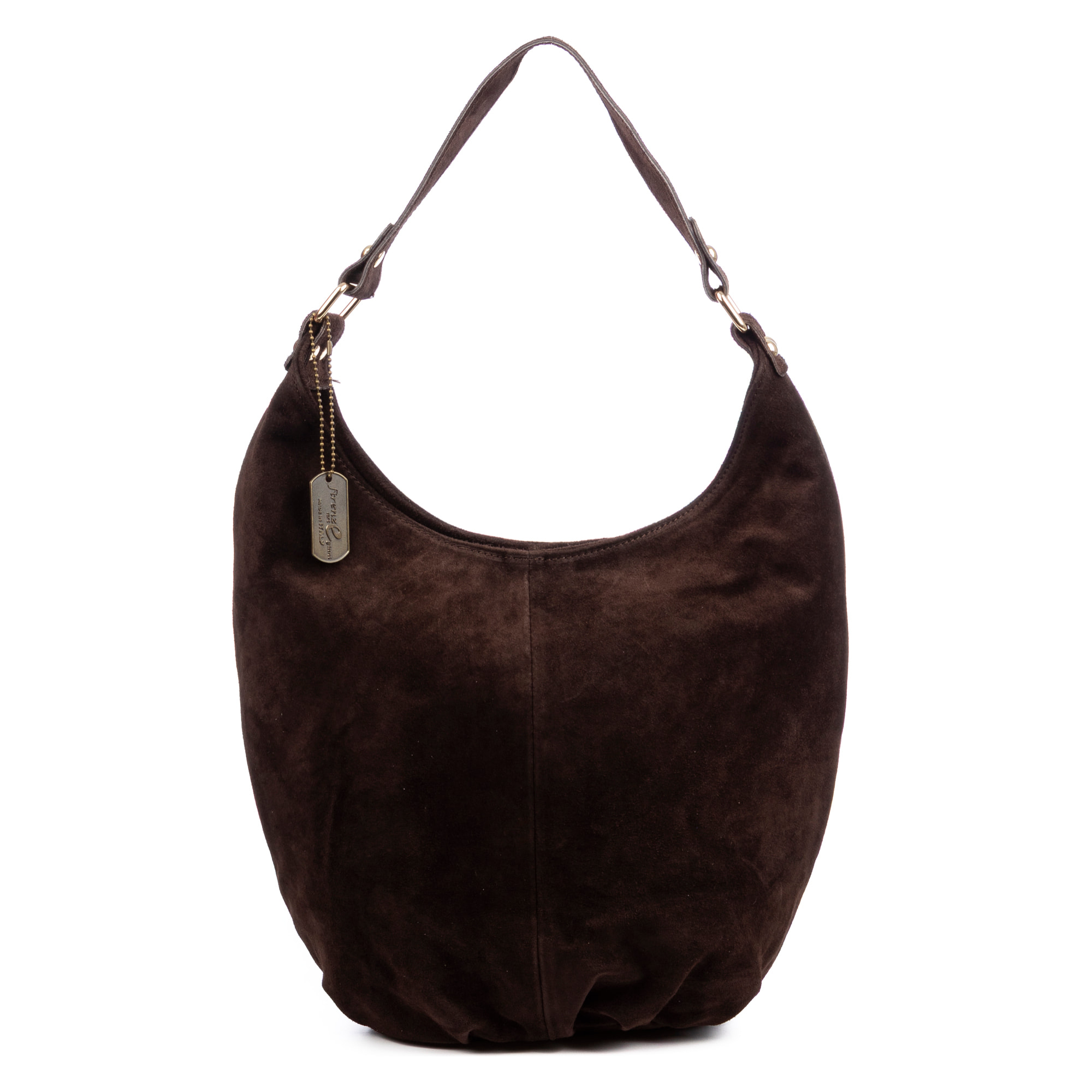 Basiano Borsa a spalla Donna. Pelle vera Camoscio