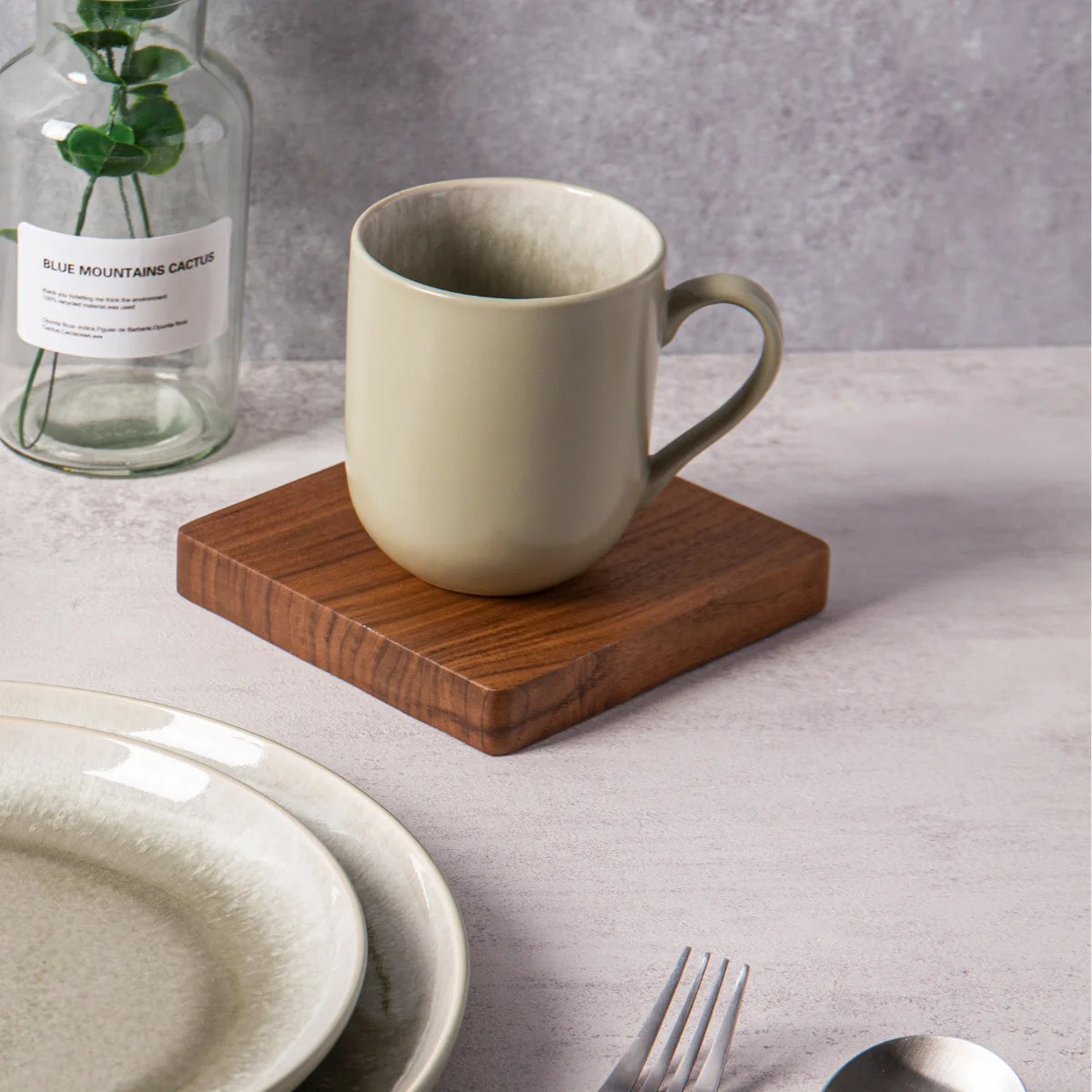 Lot de 2 mugs en grès