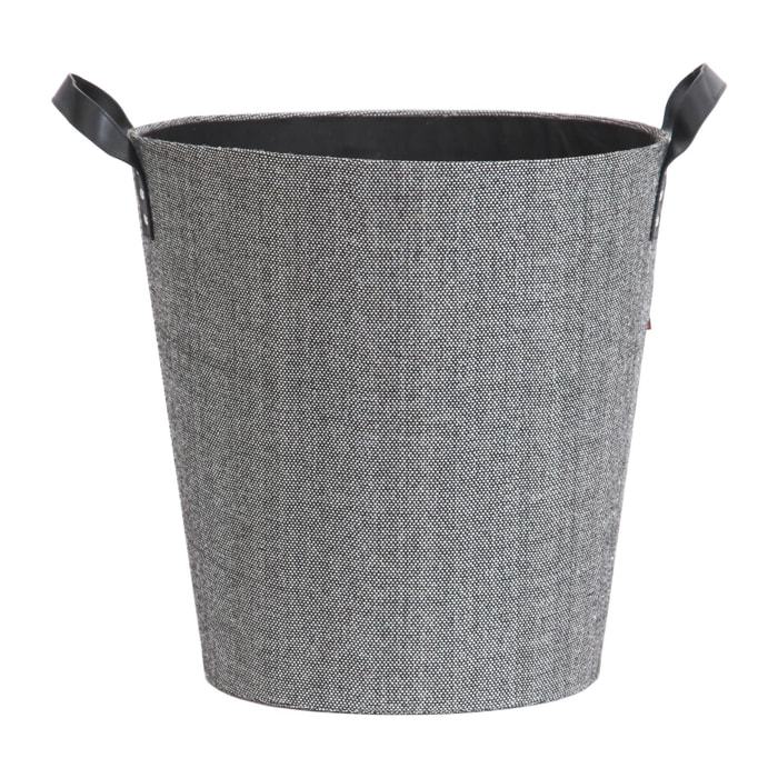 LE MARQUIER - Panier A Bûches Et A Granules Dama Rond Gris