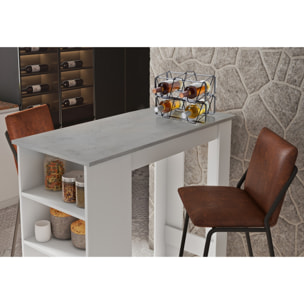 Porte-bouteilles modulable Tomasucci CIN, en acier, noir, 30 × 12 × 12 cm