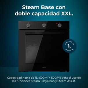 Horno Integrable Bolero Hexa C136000 Glass Black Time A. 2800 W, 77 L de capacid