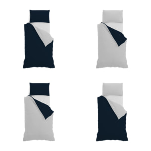 PARURE COPRIPIUMINO NATURAL COLOR SINGOLO - 100% COTONE MADE IN ITALY