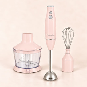 Mixeur multifonction 3 en 1 rose RETRO