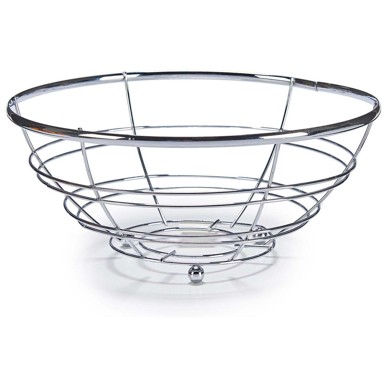 Fruttiera in filo cromato.