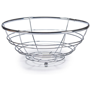 Fruttiera in filo cromato.