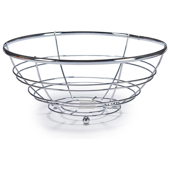 Fruttiera in filo cromato.