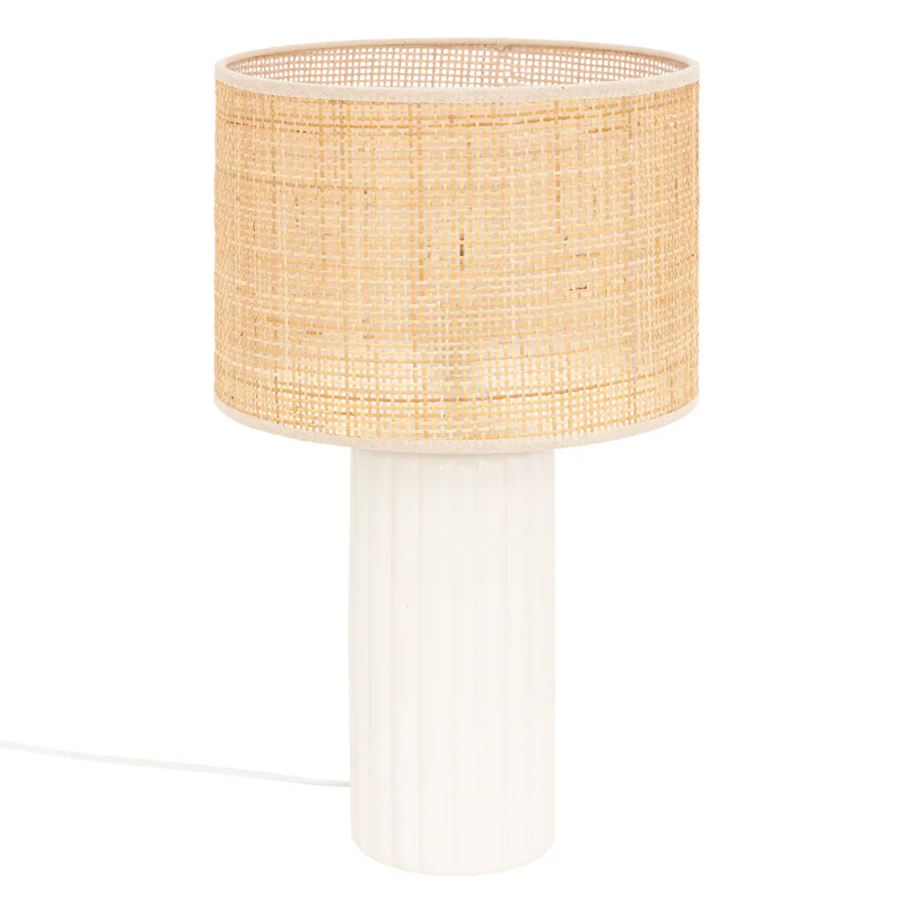 Lampe céramique Tylia blanc H47cm