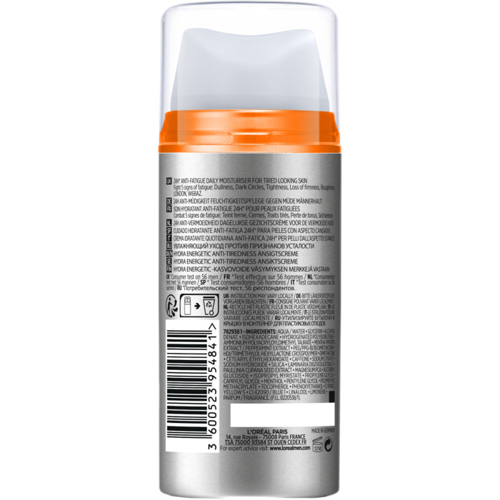 L'Oréal Men Expert Hydra Energetic Soin Hydratant Anti-fatigue - 100ml