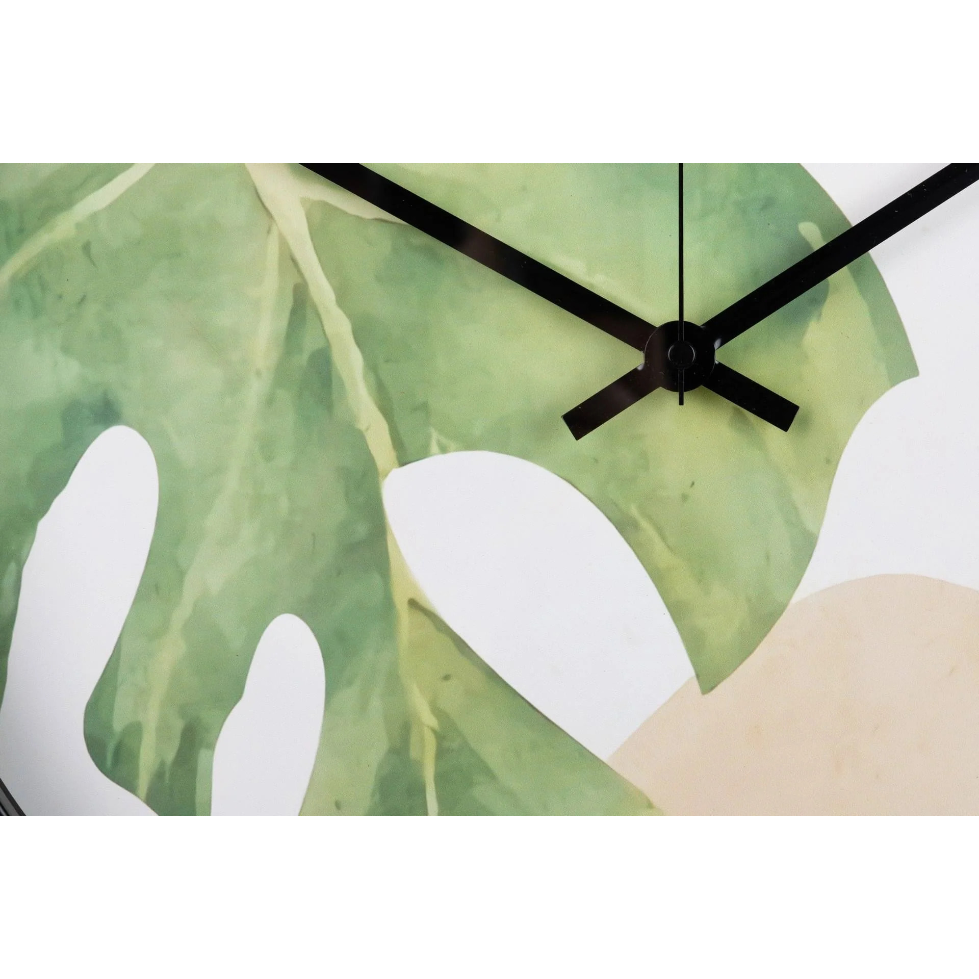 Reloj Pared Metal Natural Hojas 40x4,5x40 Cm