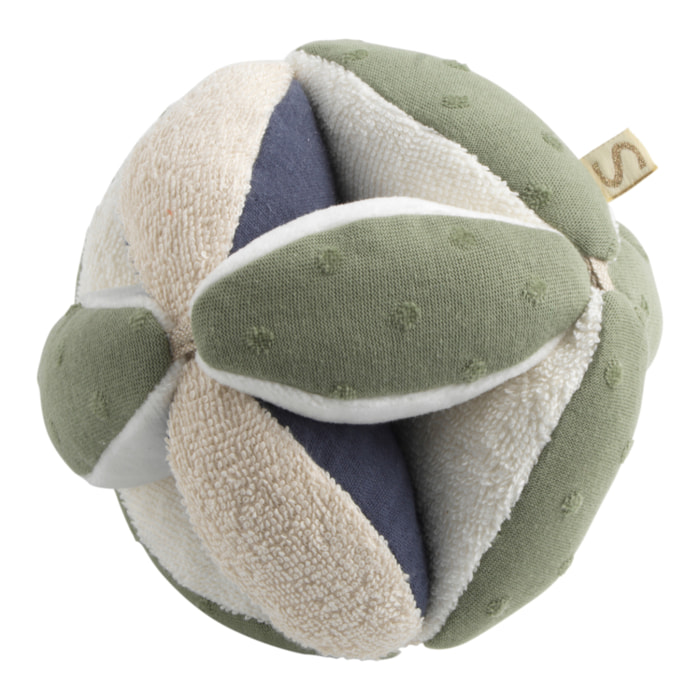 Balle sensorielle en coton bio et bouclette