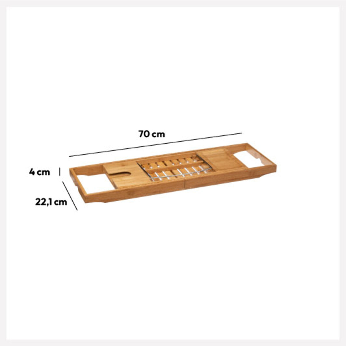 Plateau baignoire extensible Bambou