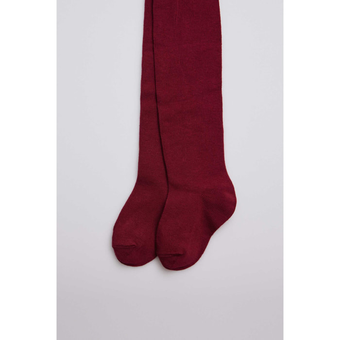 Collant classico color castagna per neonato