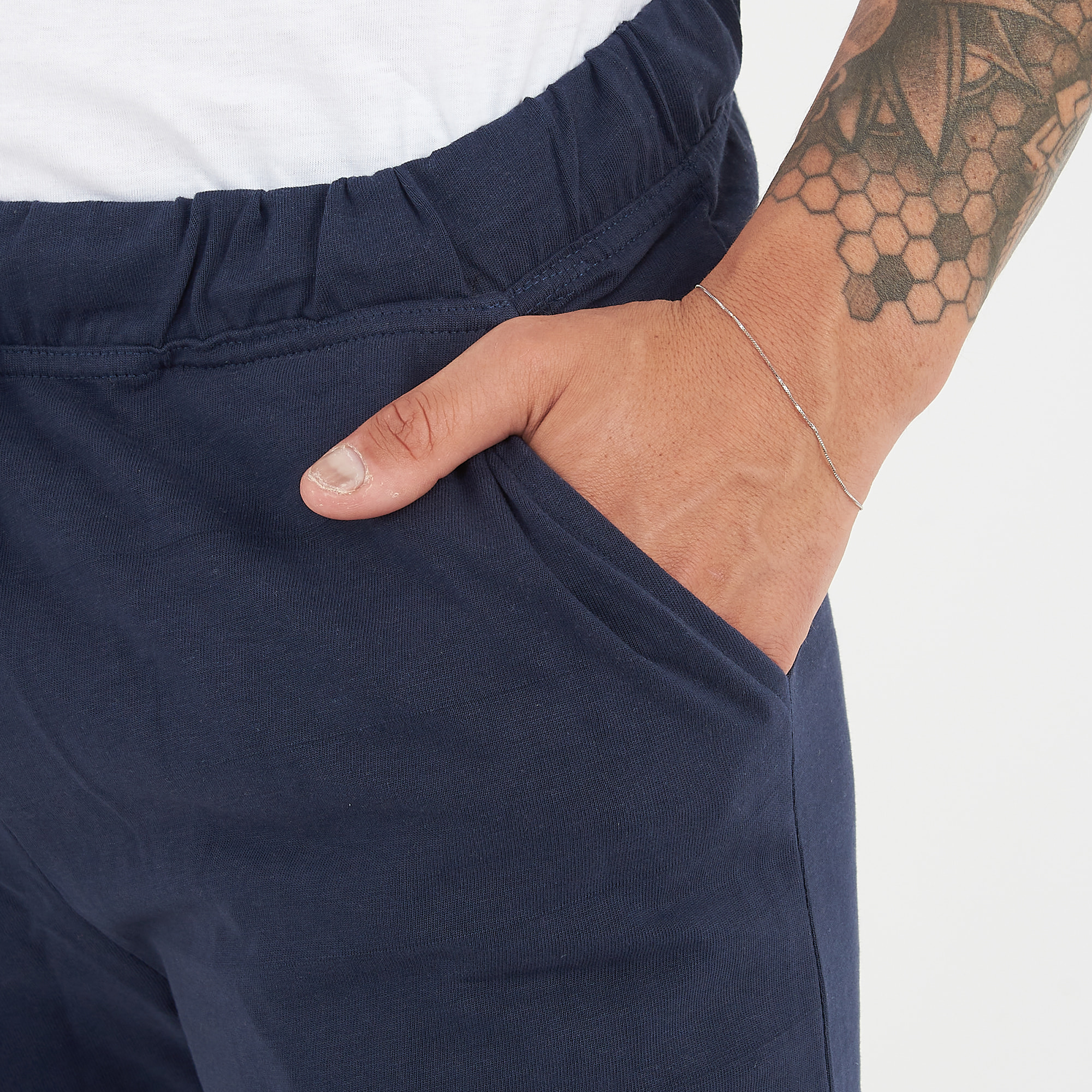 pantaloni fitness uomo fiondo blu