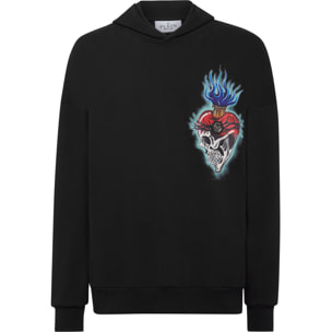 PHILIPP PLEIN Felpa con cappuccio TATTOO
