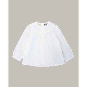 Blusa de bebé blanca Cocote & Charanga