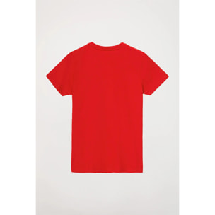 Camiseta de manga corta roja con logo Rigby Go