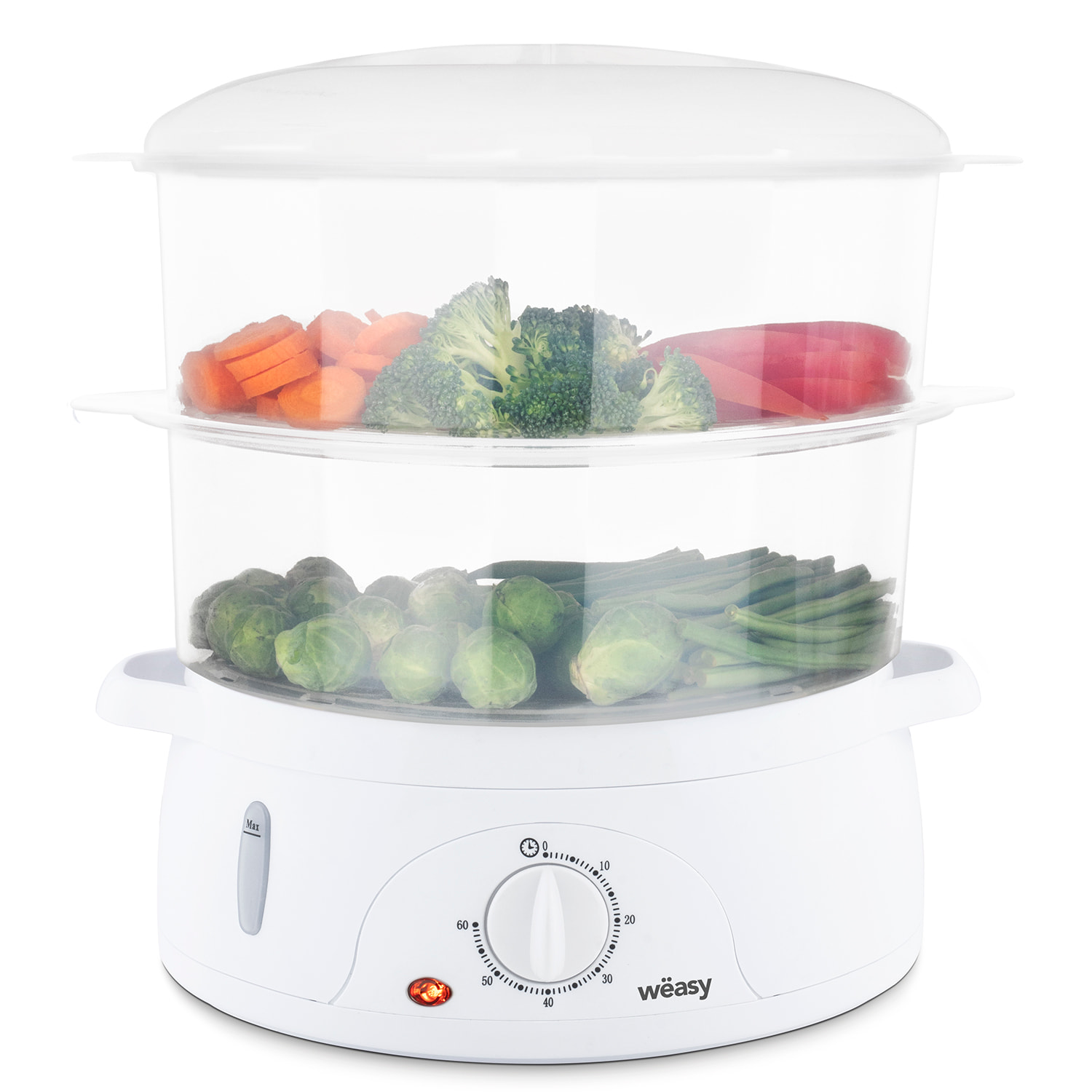 Vaporizador eléctrico, Capacidad 9 Litros, Potencia 800 W, 3 compartimentos