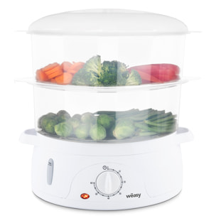 Vaporizador eléctrico, Capacidad 9 Litros, Potencia 800 W, 3 compartimentos