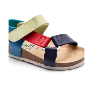 Sandalias Bio de Niños Tira Autoadherente Multicolor