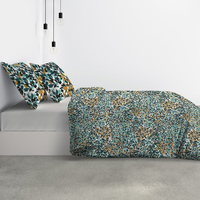 Parure De Couette 3pcs avec Taies oreiller 100% Coton Bio 57 Fils/cm2-telma