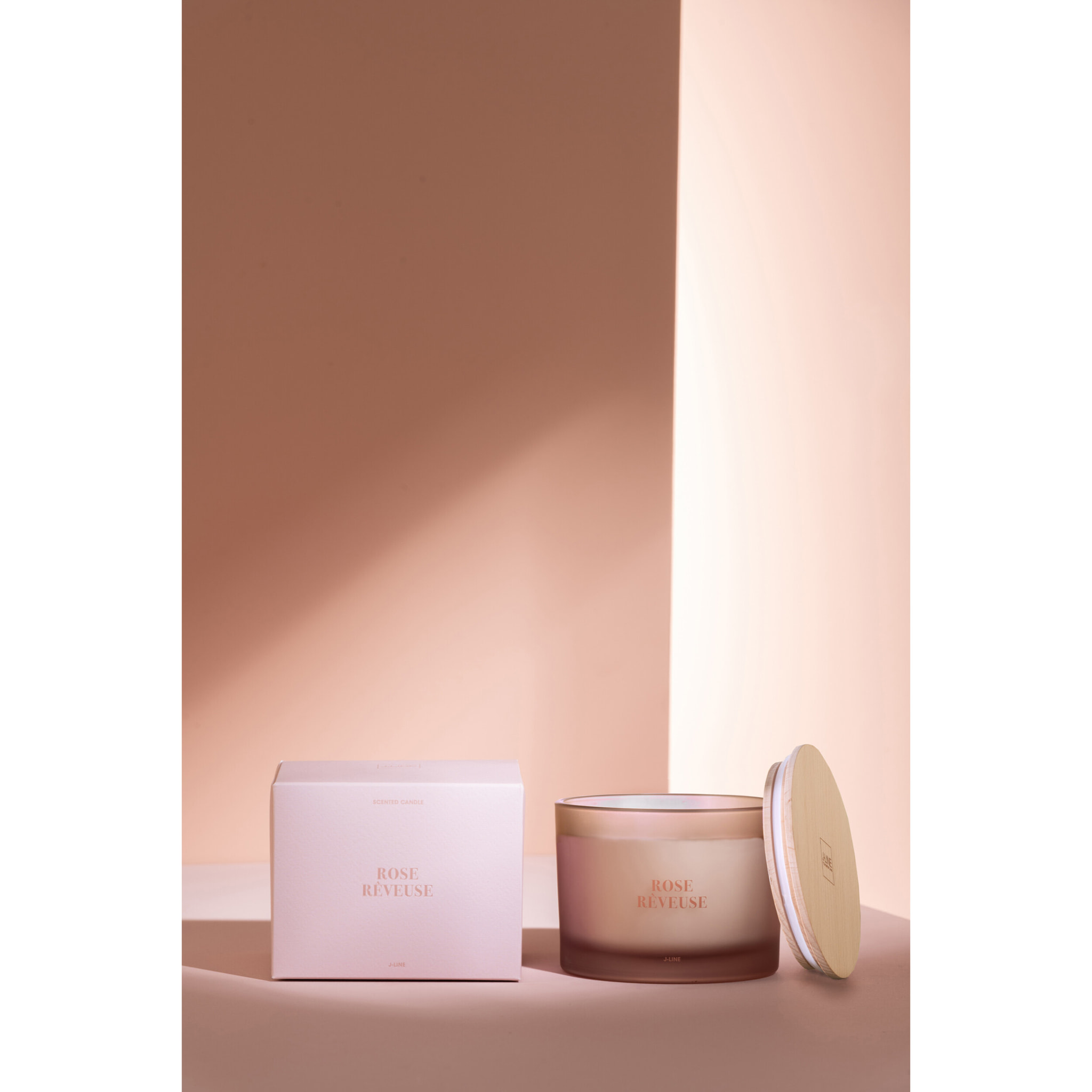 J-Line bougie parfumée Accords Essentiels - Rose Rêveuse - rose - 28H