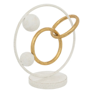 Déco à poser "Rob" blanc H30cm