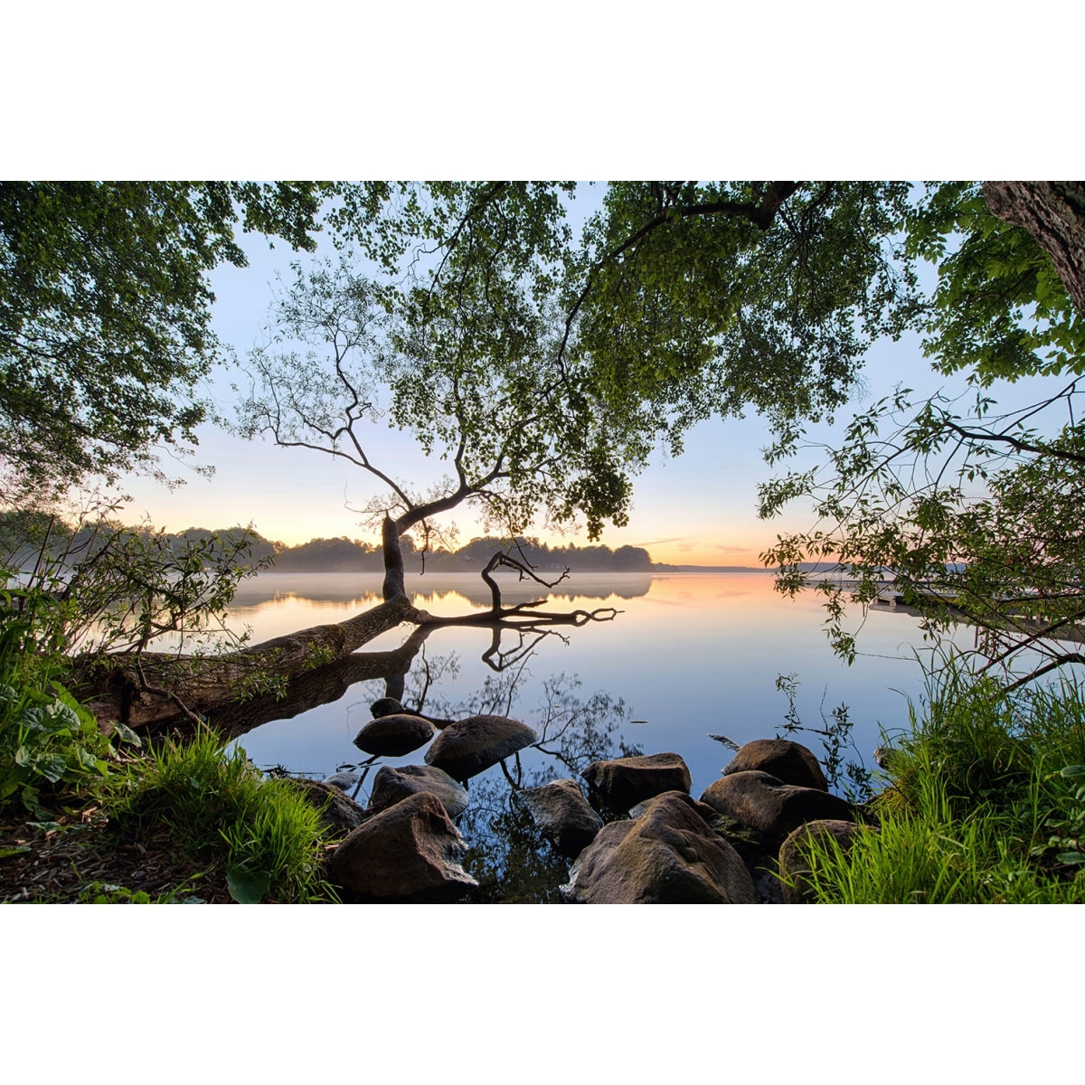 Tableau bord de lac Tableau plexiglas