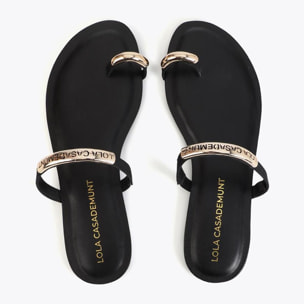 Scarpa bassa in tessuto grosgrain con inserto logo