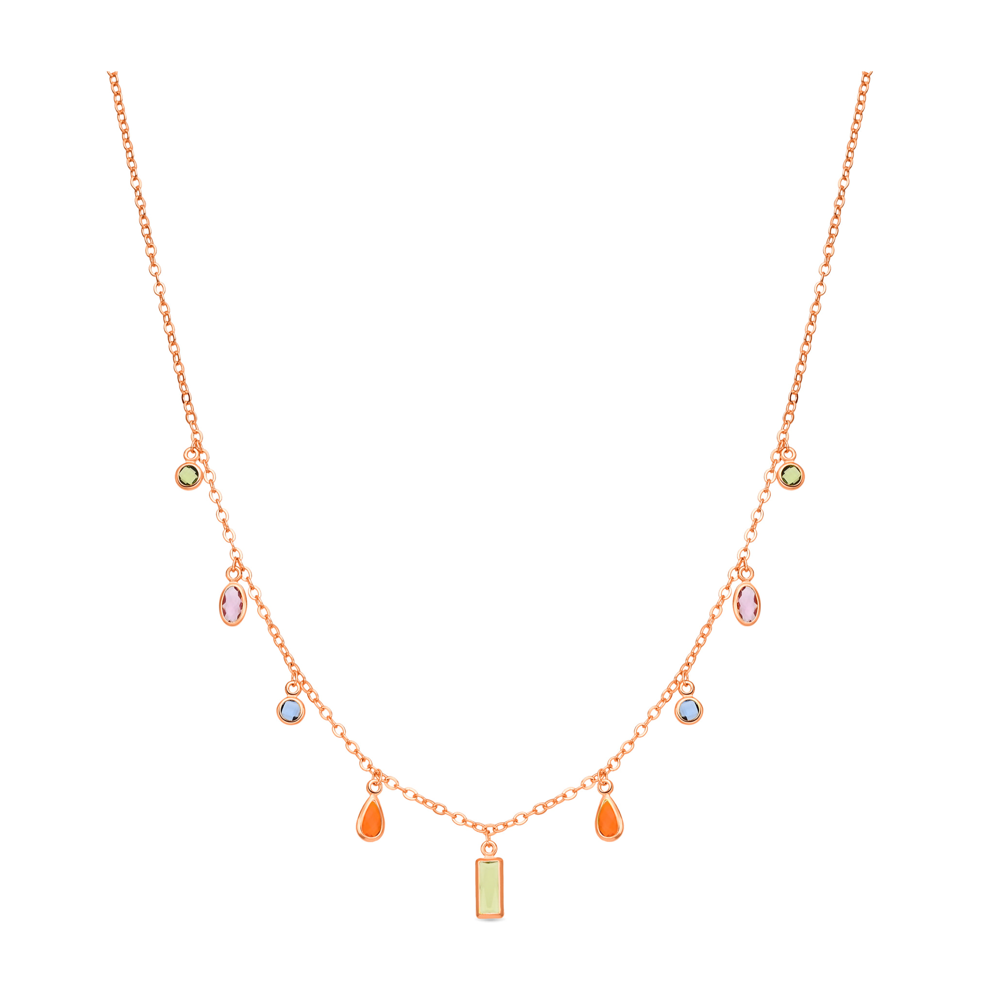 Collar Ayisha acabado oro amarilo 18k