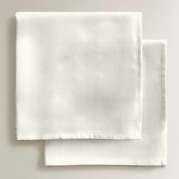 Lot de 4 serviettes Uni Naturel 102