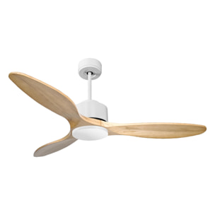 Ventilateur de plafond ø132 cm avec Wifi Réversible Hypersilence 40   W Blanc