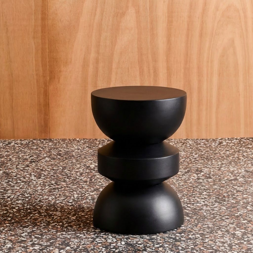 Table d'appoint, bout de canapé, table de chevet métal Ø32 x H43,5cm ASSA