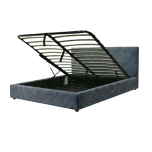 Ensemble matelas Bali & lit coffre Colisée | Mémoire de forme et ressorts ensachés | Grande capacité de stockage | Bouclette | Camel