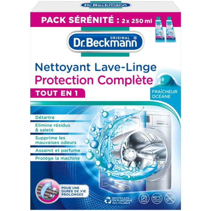 Nettoyant lave linge DR BECKMANN Protection Complète Duo Pack 2x250ml